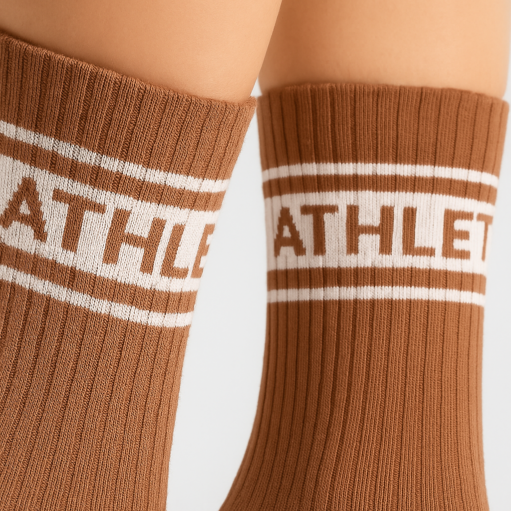 Crew Socks 3pk - Warm Mocha